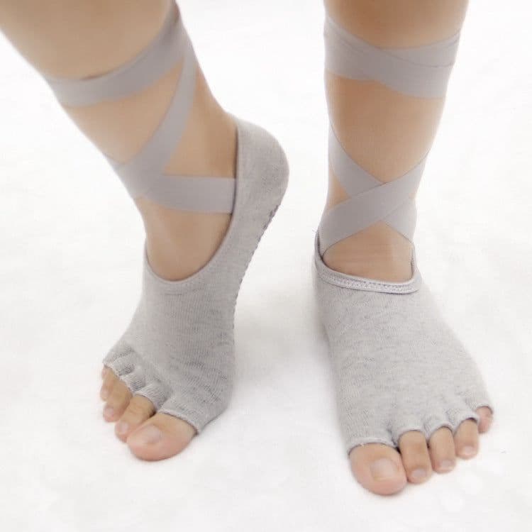 image-Five-finger Socks Fingerless Non-slip Yoga Socks Women