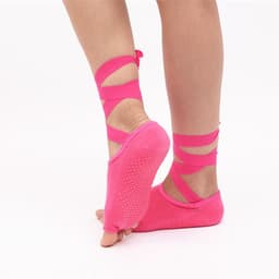 image-Five-finger Socks Fingerless Non-slip Yoga Socks Women