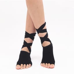 image-Five-finger Socks Fingerless Non-slip Yoga Socks Women