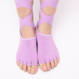image-Five-finger Socks Fingerless Non-slip Yoga Socks Women