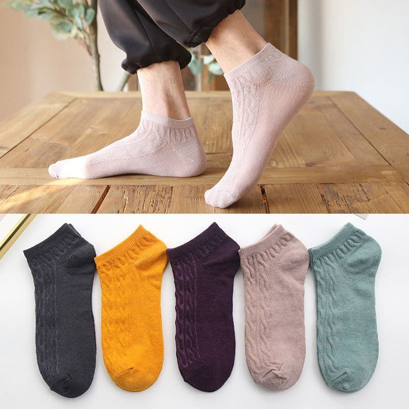 image-Summer Thin Shallow Mouth Boat Socks Ladies Cotton Socks