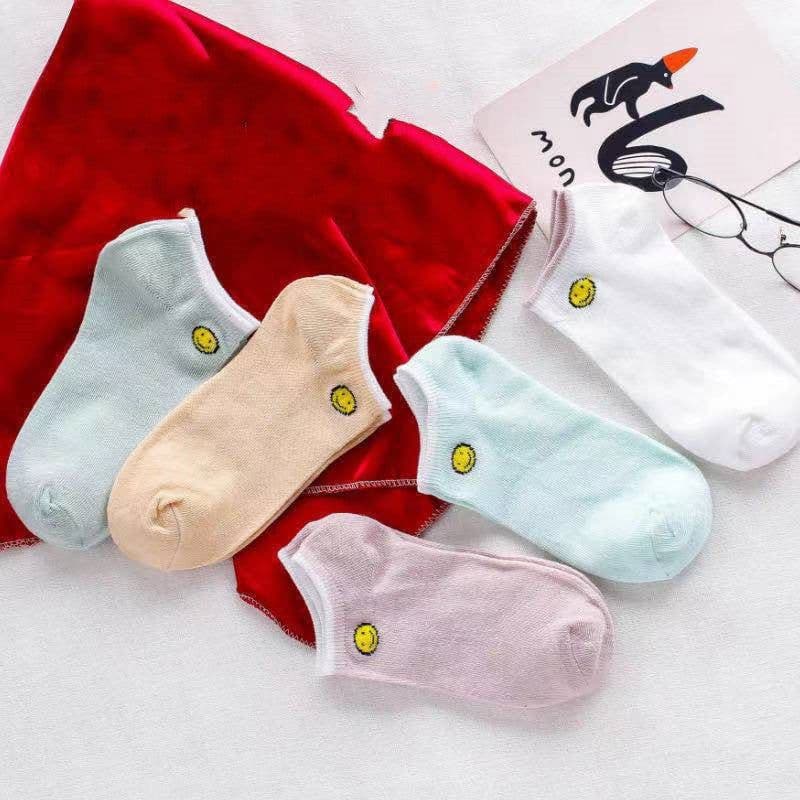 image-Summer Thin Shallow Mouth Boat Socks Ladies Cotton Socks