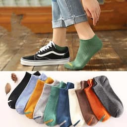 image-Summer Thin Shallow Mouth Boat Socks Ladies Cotton Socks