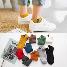 image-Summer Thin Shallow Mouth Boat Socks Ladies Cotton Socks