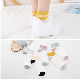 image-Summer Thin Shallow Mouth Boat Socks Ladies Cotton Socks