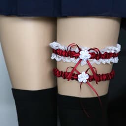 image-Seductive Lace Legs With Leg Loops