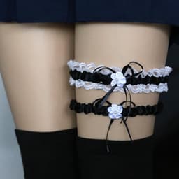 image-Seductive Lace Legs With Leg Loops