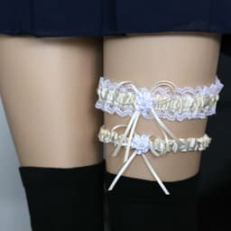 image-Seductive Lace Legs With Leg Loops
