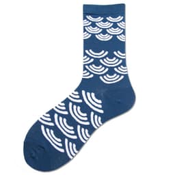 image-Delivery Spring And Autumn Men's Socks Rhombus Landscape Painting Tide Brand Socks