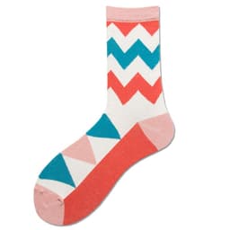 image-Delivery Spring And Autumn Men's Socks Rhombus Landscape Painting Tide Brand Socks