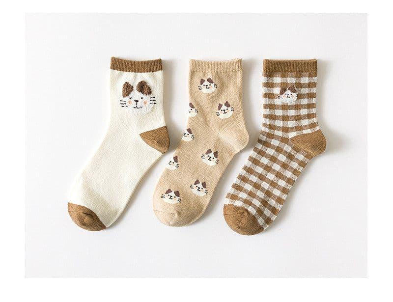 image-Japanese Mid-tube Socks, Breathable Cotton Socks