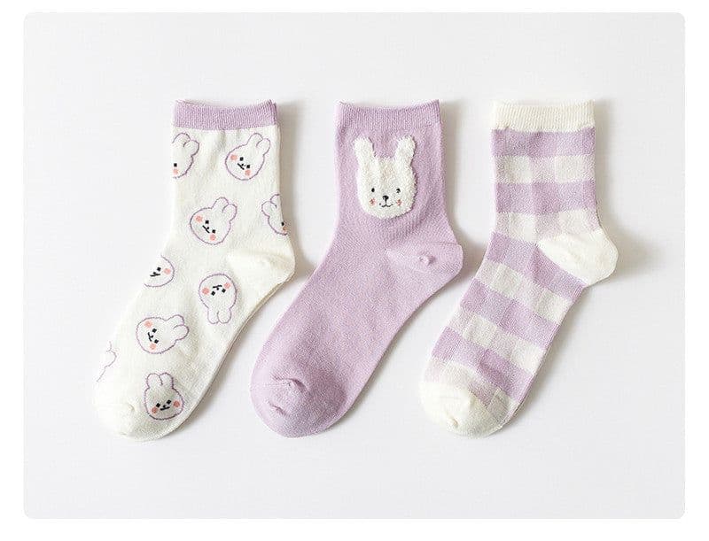 image-Japanese Mid-tube Socks, Breathable Cotton Socks