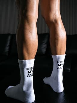 image-White High Tube Sports Fitness Cotton Socks