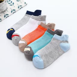 image-Children's Thin Socks Mesh Breathable Boys' Thin Cotton Socks Boy Socks Girls Boat Socks