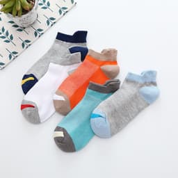image-Children's Thin Socks Mesh Breathable Boys' Thin Cotton Socks Boy Socks Girls Boat Socks