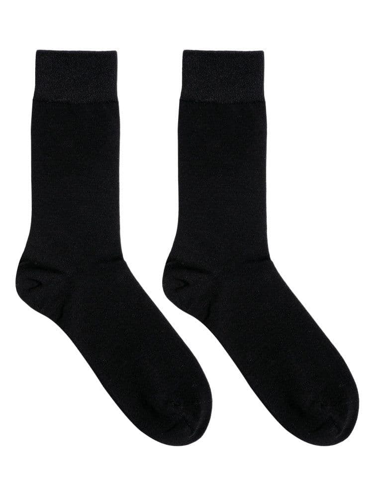 image-Cotton Business Socks Dress Socks With Leather Shoes