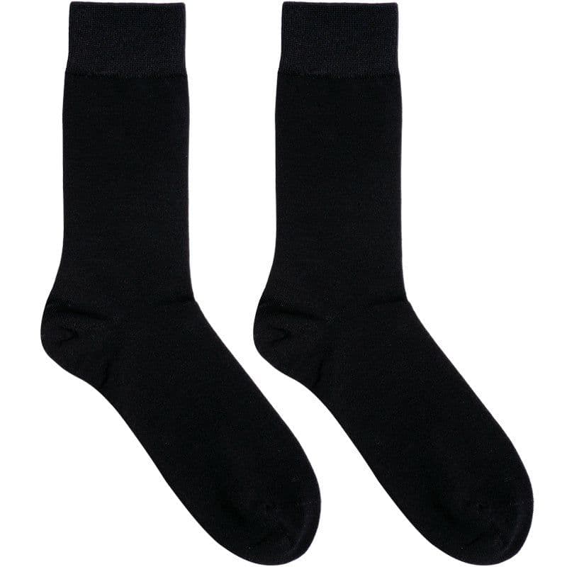 image-Cotton Business Socks Dress Socks With Leather Shoes