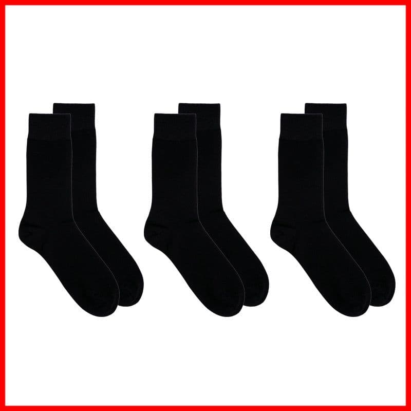 image-Cotton Business Socks Dress Socks With Leather Shoes