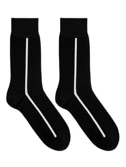image-Mercerized Cotton Business Socks Dress Socks With Leather Shoes
