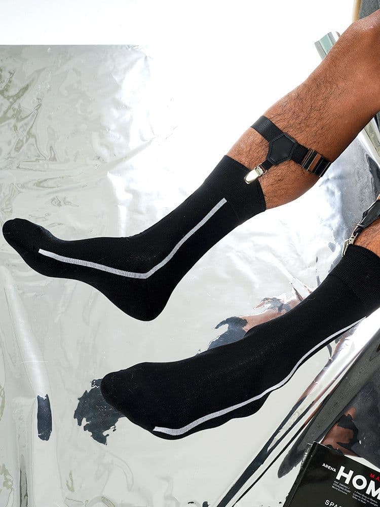 image-Mercerized Cotton Business Socks Dress Socks With Leather Shoes