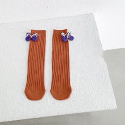 image-Children's Socks Bowknot Girls Straight Socks