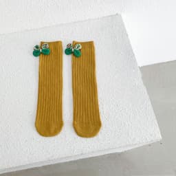 image-Children's Socks Bowknot Girls Straight Socks