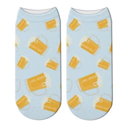 image-Beer Beer Print Socks, Women's Boat Socks, Adult Socks