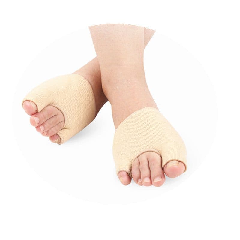image-Forefoot Pad Silicone Belt Cloth U-shaped Pain Relief Three-hole Hallux Valgus Correction Big Toe Care Set