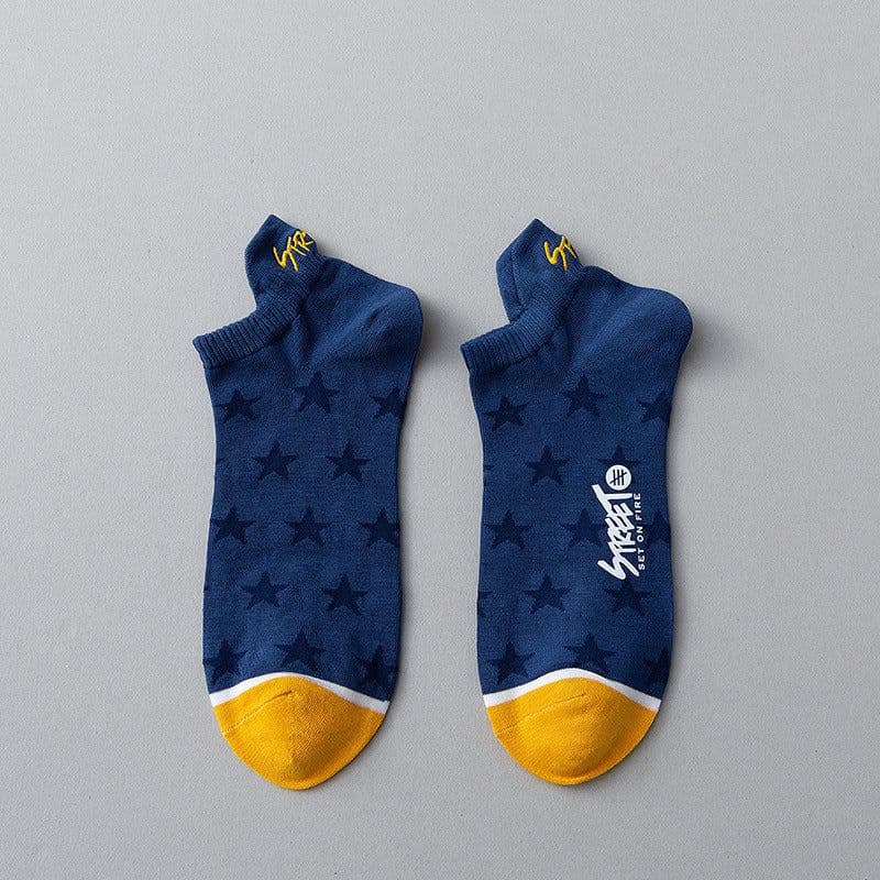 image-Socks Men's Summer Cotton Deodorant Sweat-absorbent Socks Shallow Mouth Low Cut