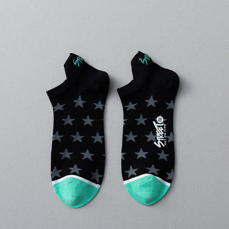 image-Socks Men's Summer Cotton Deodorant Sweat-absorbent Socks Shallow Mouth Low Cut