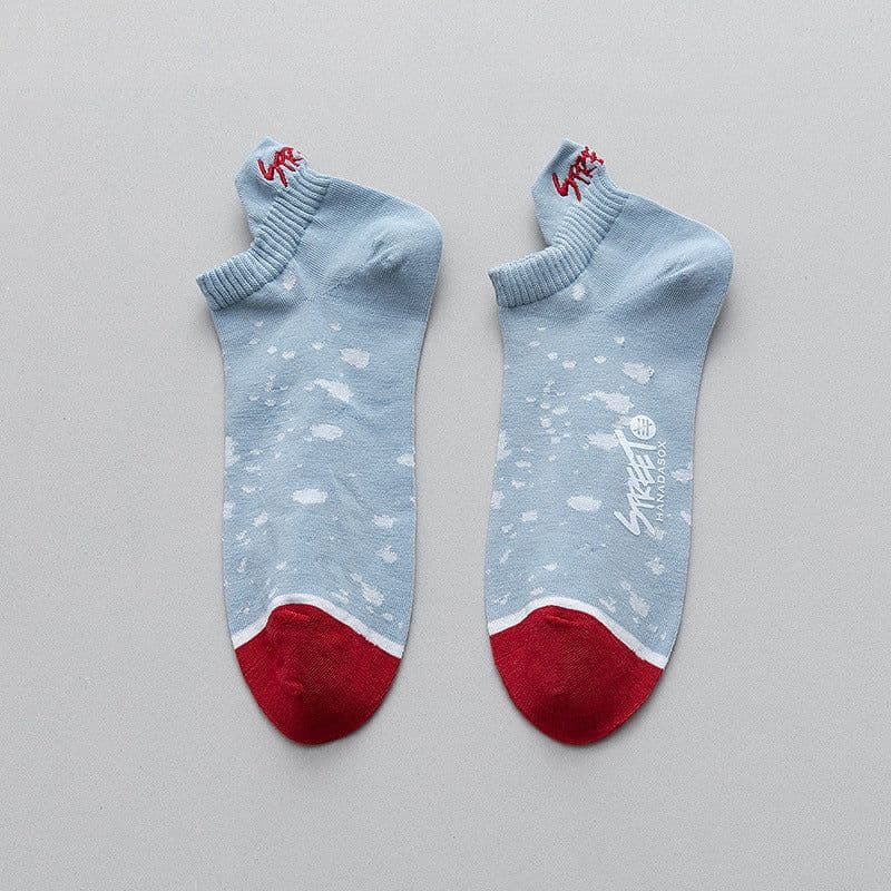 image-Socks Men's Summer Cotton Deodorant Sweat-absorbent Socks Shallow Mouth Low Cut