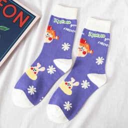 image-Socks Female Tube Socks Cartoon Cute