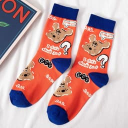 image-Socks Female Tube Socks Cartoon Cute