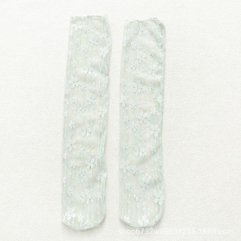 image-Japanese Lace Small Flower Stockings Thin Hollow Net Stockings