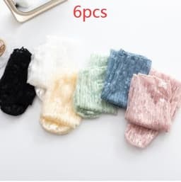 image-Japanese Lace Small Flower Stockings Thin Hollow Net Stockings