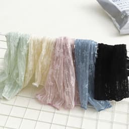 image-Japanese Lace Small Flower Stockings Thin Hollow Net Stockings