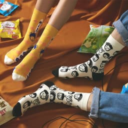image-Socks Female Spring And Summer Personality Cartoon Couple Socks