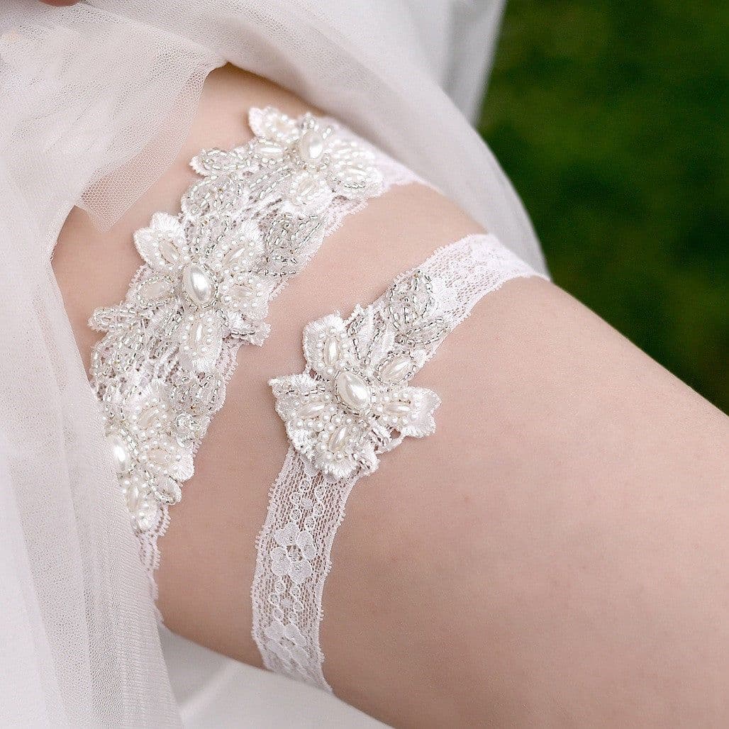 image-Sexy Lace Collar Leg Sleeve Thigh Loop