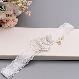 image-Sexy Lace Collar Leg Sleeve Thigh Loop