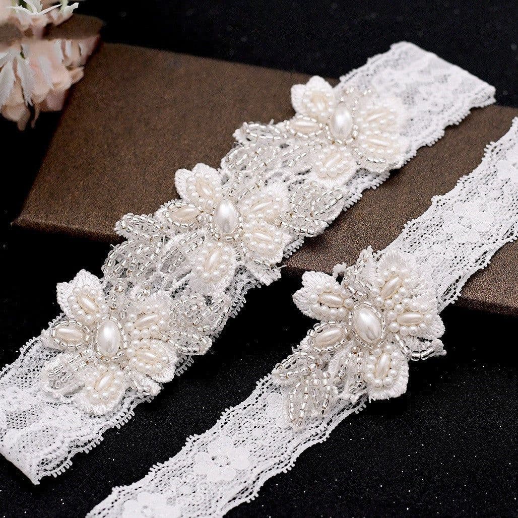 image-Sexy Lace Collar Leg Sleeve Thigh Loop