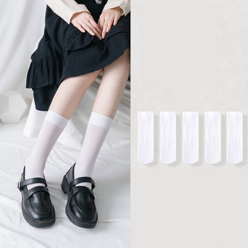 image-Stovepipe Over The Knee Thin Stockings High Tube