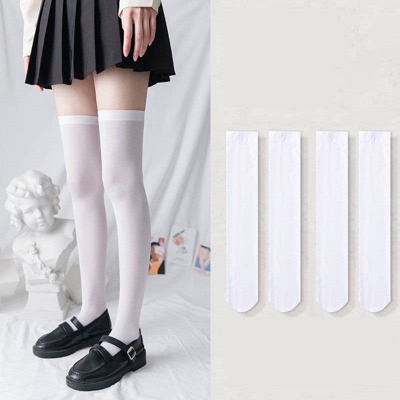 image-Stovepipe Over The Knee Thin Stockings High Tube
