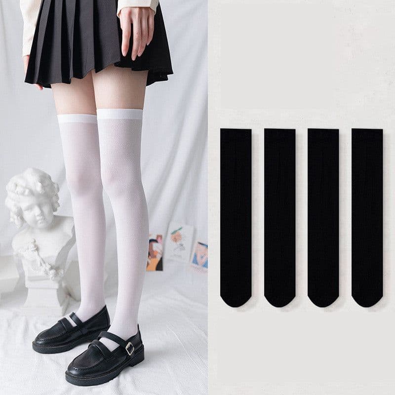 image-Stovepipe Over The Knee Thin Stockings High Tube