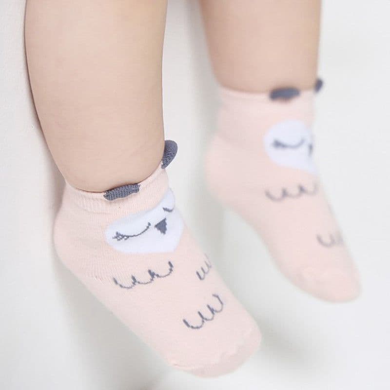 image-Spring And Autumn New Asymmetric Cartoon Children's Socks Cotton Baby Floor Socks Non-slip Baby Socks