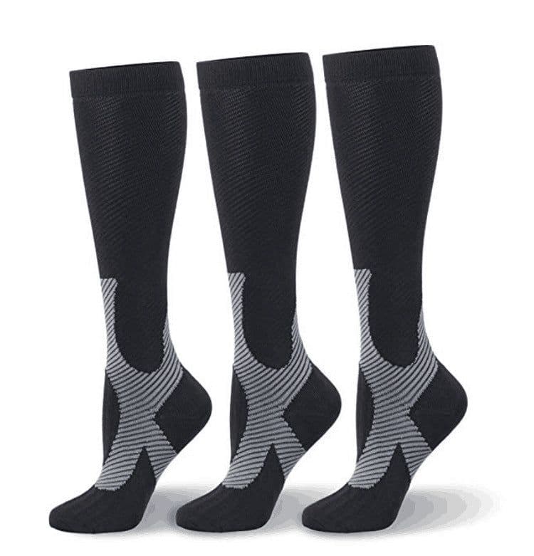 image-Jacquard Compression Socks, Running Basketball Sports Socks