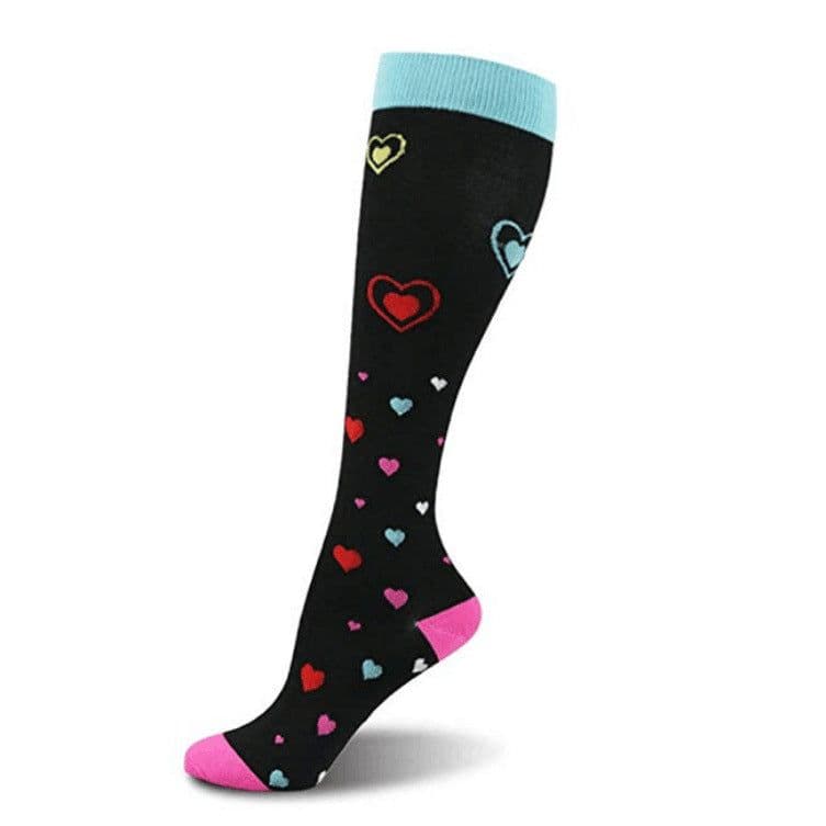 image-Jacquard Compression Socks, Running Basketball Sports Socks