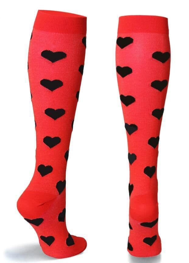 image-Jacquard Compression Socks, Running Basketball Sports Socks