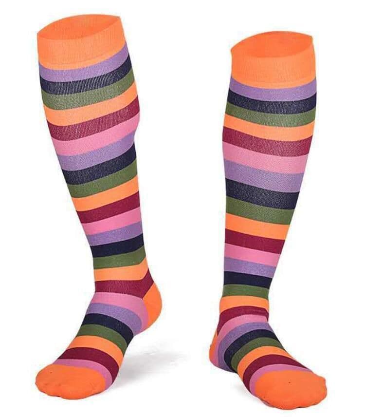 image-Jacquard Compression Socks, Running Basketball Sports Socks