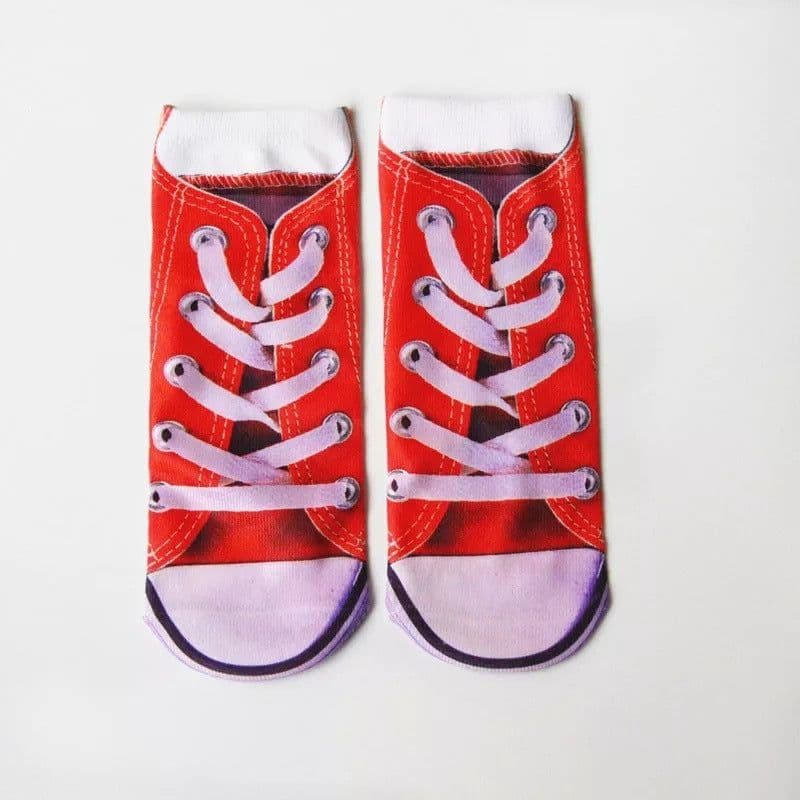 image-3D Printing Socks Flip Flops Cartoon Creative Socks Men And Women Couple Socks