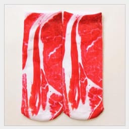 image-3D Printing Socks Flip Flops Cartoon Creative Socks Men And Women Couple Socks